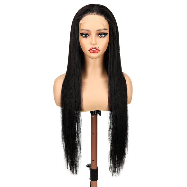 Kinnis Bone Straight 4x4 Lace Closure Wigs with Pre Plucked Hairline Human Hair Wig