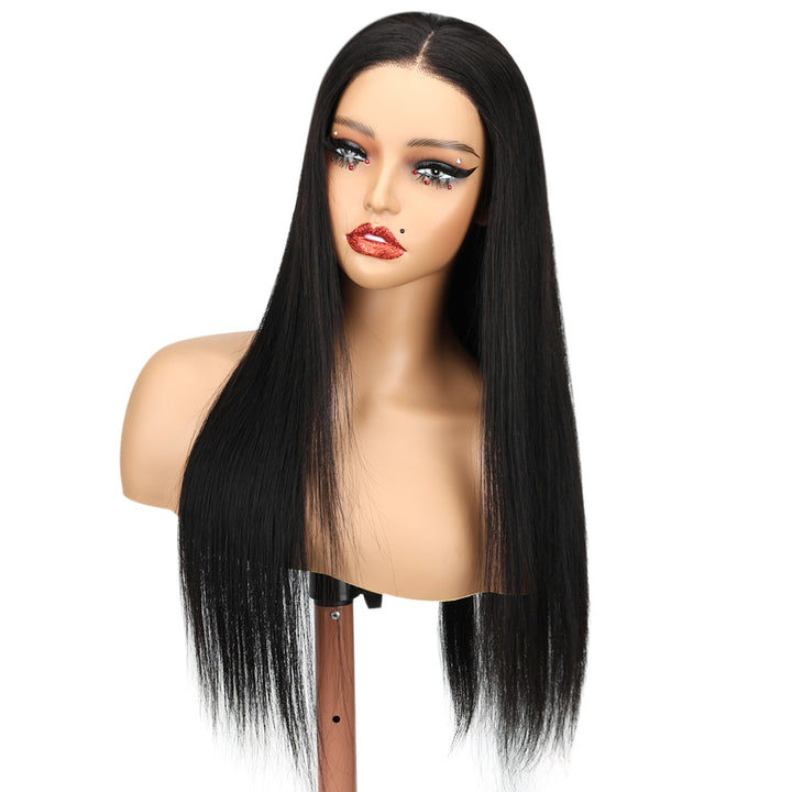 Kinnis Pre-Cut HD Glueless Wig Straight Wig 4x4 Lace Closure Human Hair Wig