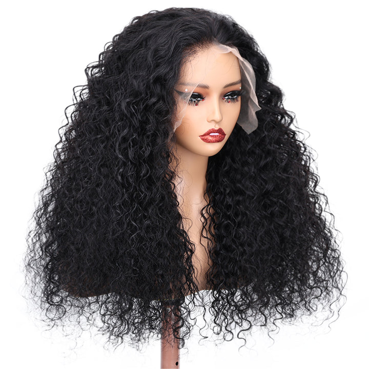 Kinnis 13x6 Full HD Lace Frontal Jerry Curly Pre-plucked Hairline Human Hair Wig