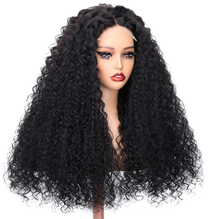 Kinnis Jerry Curly 5x5 HD Lace Closure Wigs Real Virgin Human Hair Glueless Wig