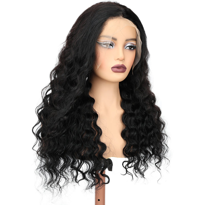 Kinnis Loose Deep Wave 13x6 HD Lace Frontal Pre-Plucked Human Hair Wig