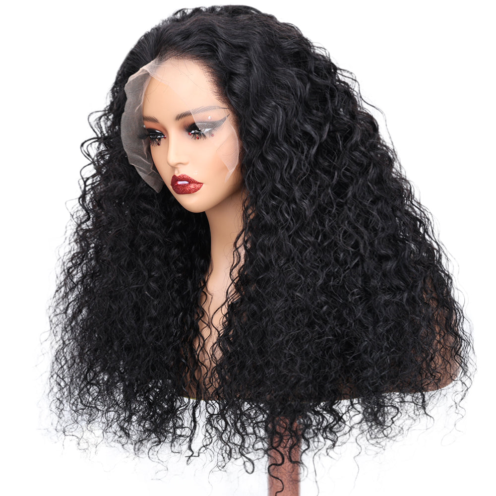 Kinnis 13x6 Full HD Lace Frontal Jerry Curly Pre-plucked Hairline Human Hair Wig