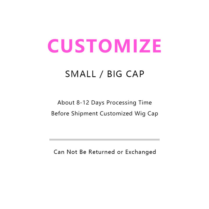 Cap Size Customization 5-8 Bdays- No Coupon Use